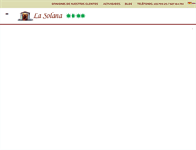 Tablet Screenshot of casarurallasolana.com